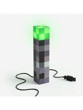 Light-Up LED Wall Mount Or Handheld MINECRAFT TORCH Light /Nightlight 2012